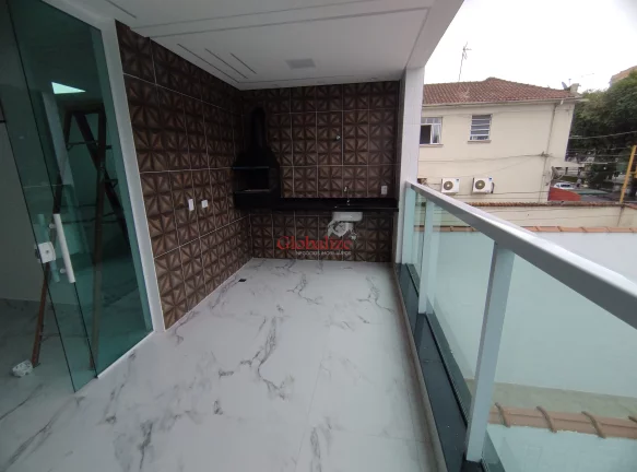 Imagem Casa Sopreposta Alta com 3 suítes e 2 vagas no bairro Aparecida em Santos por R$1.090.000,00