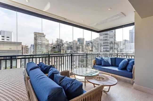 Imagem Apartamento de alto padrão no Jardim Paulista: 3 quartos, 3 suítes, 3 salas e 4 vagas de garagem!