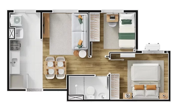 Imagem APARTAMENTO RESIDENCIAL em São Paulo - SP, Jardim Ubirajara (Zona Sul)