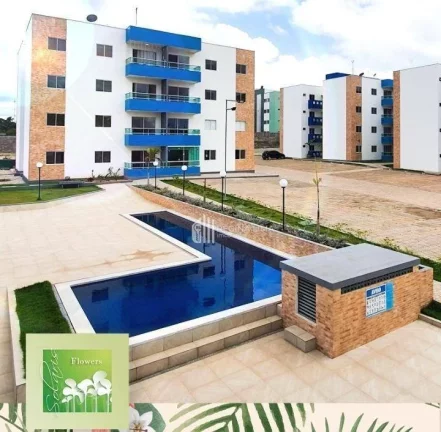 Imagem Apartamento em condomínio fechado, pronto para morar, 3 dormitórios à venda por R$ 360.000,00 - Condomínio SOLARIS FLOWERS - Uruguai - Teresina/PI