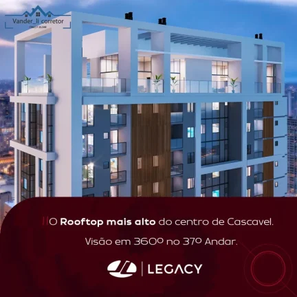 Imagem Apartamento à venda no Centro de Cascavel-PR: 2 quartos, 1 banheiro, 1 vaga de garagem, 123m² de área. Venha conferir!