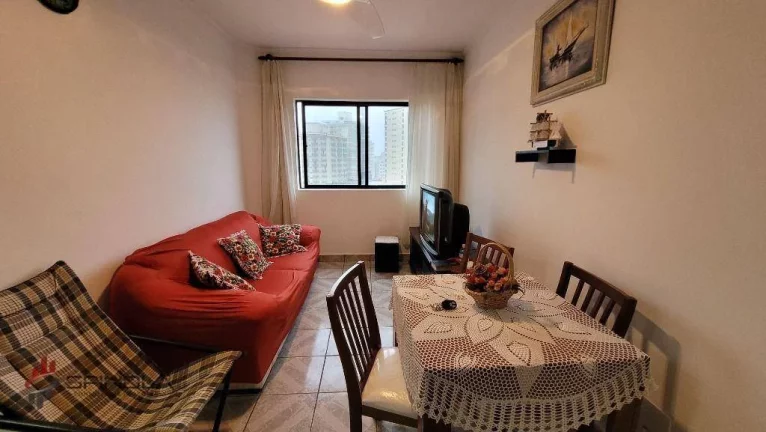 Imagem Apartamento com 1 dormitório à venda, 49 m² por R$ 280.000,00 - Vila Caiçara - Praia Grande/SP