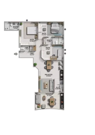 Imagem Ondara - Apartamento à venda no bairro Recreio dos Bandeirantes - Rio de Janeiro/RJ