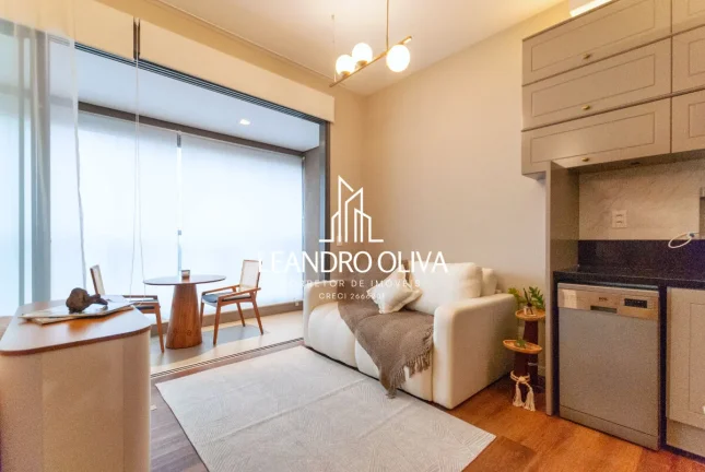 Imagem Condomínio Praça Da Vila - Quer morar ou investir a poucos passos da Praça Pereira Coutinho e Parque do Ibirapuera? Apartamento studio premium espetacular, à venda, na Vila Nova Conceição.
