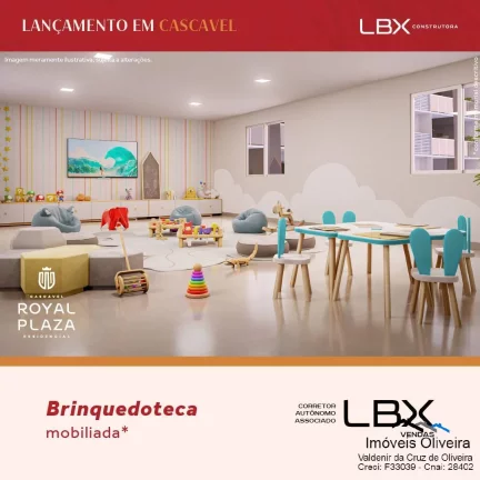 Imagem Apartamentos Edifício Royal Plaza a partir de R$ 381.460,90