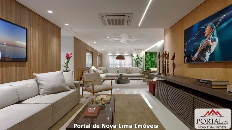 Imagem Apartamento à venda de luxo no bairro Savassi, 294 m², Salas amplas, 4 quartos, 4 suítes, 4 vagas e área de lazer