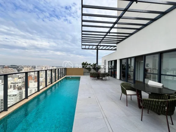 Imagem Apartamento de 1 quarto, localizado no último andar em um edifício moderno com estrutura residenci...