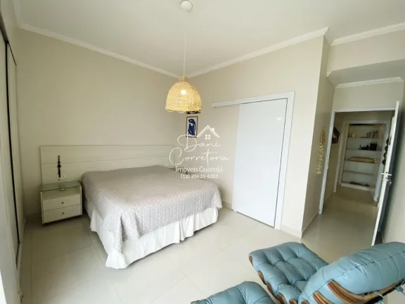 Imagem Impecável Apartamento frente total Pitangueiras, Guarujá-SP: 3 Quartos, 3 Suítes, 2 Salas, 2 Banheiros, 1 Vaga, 170m²!