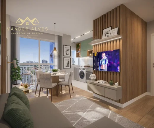 Imagem Apartamento de 1quarto + 1 suite e 2 quartos à venda no SUNSET CLUB em , - 43 m² e 47m² de área.