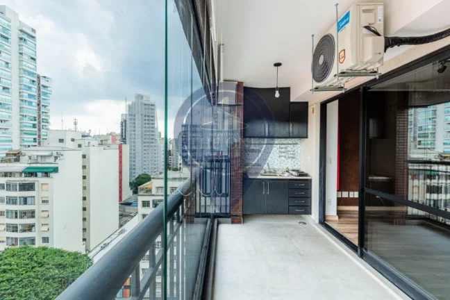 Imagem Apartamento para locação na Bela Vista, São Paulo-SP: 1 quarto, 2 salas, 1 banheiro, 1 vaga de garagem. Agende sua visita!