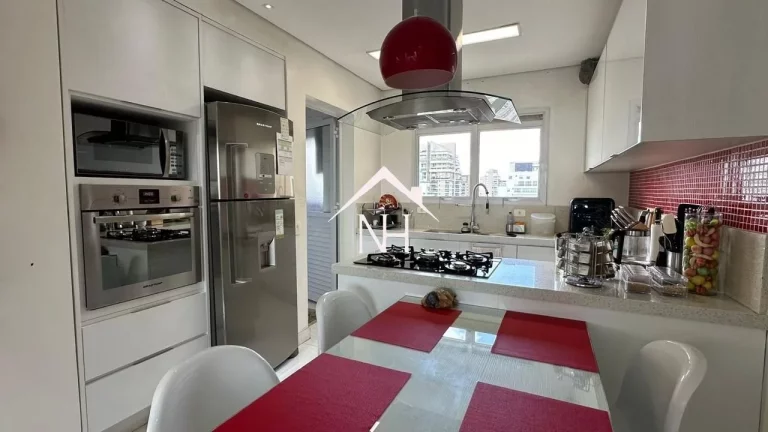 Imagem cobertura duplex de 370 m c/ 3 suítes (1 master), escritório, piscina privativa, 3 vagas com depósito, Churrasqueira, quadra, academia, brinquedoteca