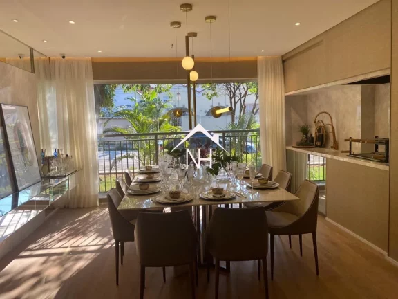 Imagem apartamento 156m com hall privativo, 3 suítes, terraço gourmet,2 vagas,q uadra recreativa, Brinquedoteca, solarium,Espaço Pet,Fitness,piscina,infantil