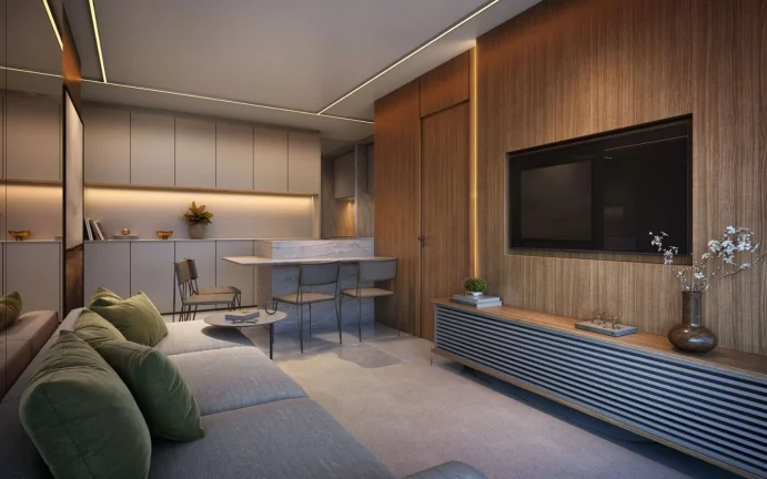 Imagem Apartamento de Luxo à Venda em Riviera de São Lourenço: 2 Quartos, 2 Suítes, 2 Salas, 1 Vaga na Riviera Módulo 18 - Imperdível!