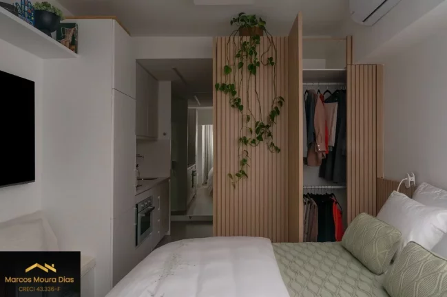 Imagem Apartamento Studio à venda com móveis planejados, Portaria 24hs, Centro, São Paulo, SP