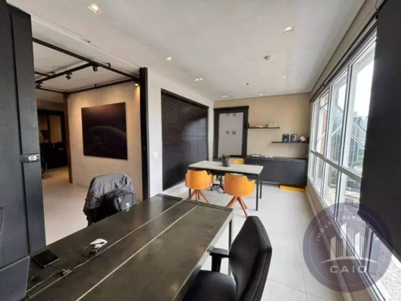 Imagem Sala Mobiliada para alugar, 60m² por R$ 7.500,00/mês - Alphaville/SP
