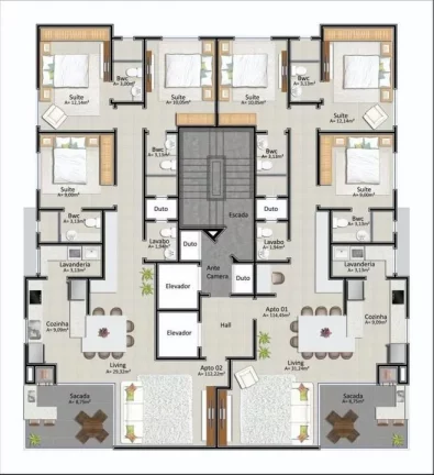 Imagem Apartamento 3 Quartos para Venda em Itapema, meia praia, 3 dormitórios, 3 suítes, 4 banheiros, 2 vagas