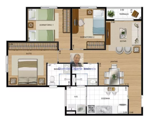 Imagem Vende-se Apt 3 Dorm, sendo 1 suíte, Cond. Alphaview Barueri