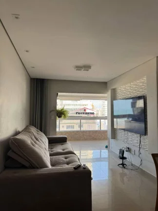 Imagem Apartamento com 2 dormitórios para alugar, 80 m² por R$ 5.500,02/mês - Aviação - Praia Grande/SP