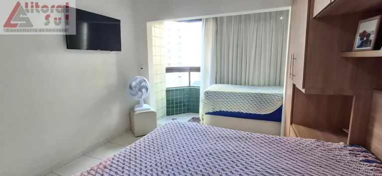 Imagem Oportunidade Imperdível: Apartamento à venda na Praia Grande-SP, no bairro Tupi, com 1 quarto, 1 sala, 1 banheiro, 1 vaga de garagem e 55m².