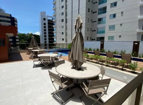 Imagem JAZZ GRAÇA - A 5ª Avenida Imóveis selecionou esse belíssimo apartamento c/ decoração contemporânea, 1 suíte, lavabo, varanda,51,00m² porteira fechada
