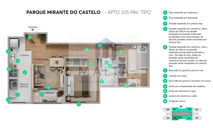 Imagem Apartamento para Venda em Belo Horizonte, Santa Terezinha, 2 dormitórios, 1 suíte, 2 banheiros, 1 vaga
