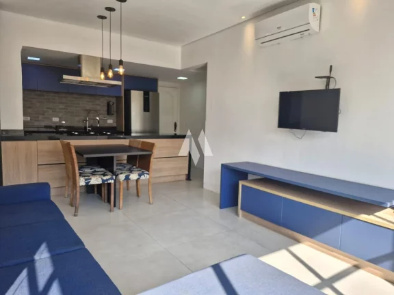 Imagem Flat de luxo com serviços de hotelaria completa no Gonzaga em Santos/sp.