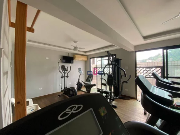 Imagem Apartamento com 2 dormitórios sendo 1 suíte, vaga demarcada, andar alto de frente. À venda, 107 m² por R$ 750.000 - Campo Grande - Santos/SP