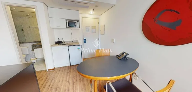Imagem Flat disponível para venda no Slaviero Essential Moema, com 26m², 1 dormitório e 1 vaga