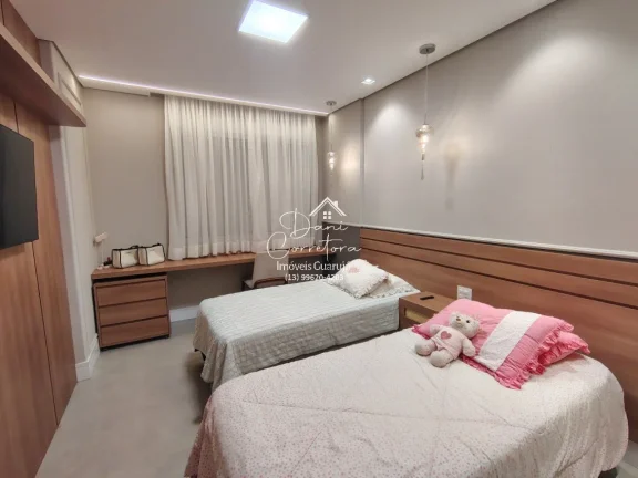 Imagem Imperdível apartamento à venda em Guarujá-SP, Pitangueiras: 3 quartos, 1 suíte, 2 salas, 3 banheiros, 1 vaga, 130m².