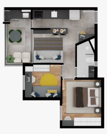Imagem Edifício Zanetti 71, apartamento à venda com 2 quartos em Centro de Santo André SP, Zanetti 71