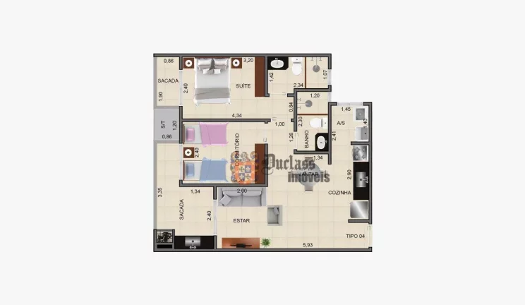 Imagem Apartamento com 2 dormitórios à venda, 62 m² por R$ 930.000,00 - Toninhas - Ubatuba/SP