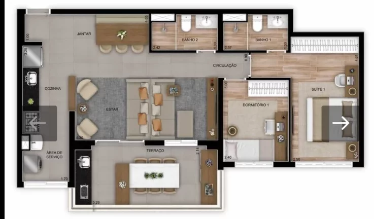 Imagem Apartamento Novo Repasse Condominio The Adress ao Lado do Shopping