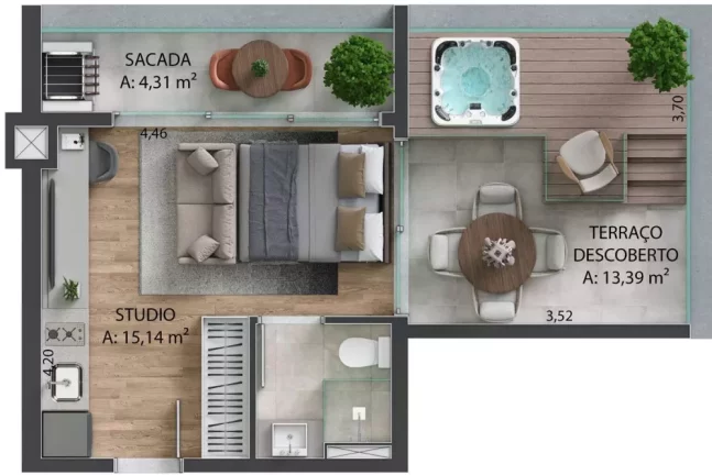 Imagem The Balance - Apartamento à venda no bairro Bigorrilho - Curitiba/PR