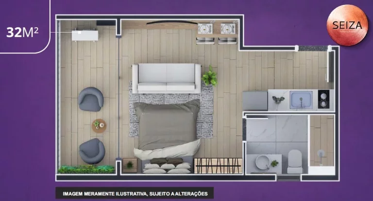 Imagem Um novo olhar sobre o Paraíso começa com 32m²