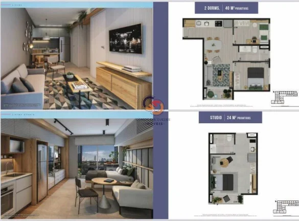 Imagem B LIV - Studio Garden, Studio 24 m² - Brooklin - São Paulo