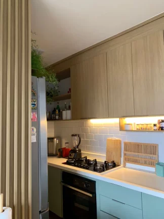 Imagem Apartamento Mobiliado - Porteira fechada - Tatuapé - 2 Dormitórios - Cozinha americana