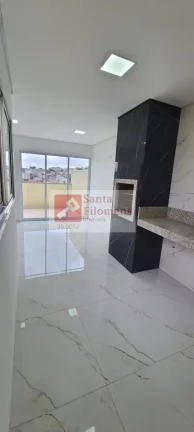 Imagem Cobertura para Venda em Santo André, Jardim Santo Antônio, 2 dormitórios, 1 suíte, 3 banheiros, 2 vagas