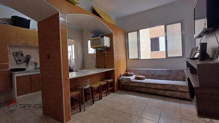 Imagem Apartamento com 1 dormitório à venda, 43 m² por R$ 220.000,00 - Vila Caiçara - Praia Grande/SP