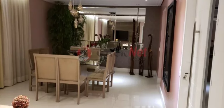 Imagem Lindo apartamento todo mobiliado à venda, de fino acabamento no Centro, São Bernardo do Campo, com 3 suítes, 3 vagas, 155 m².