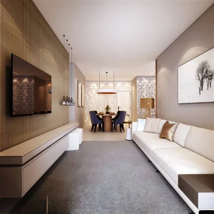 Imagem APARTAMENTO COM 127.84 m² - FORTE - PRAIA GRANDE SP