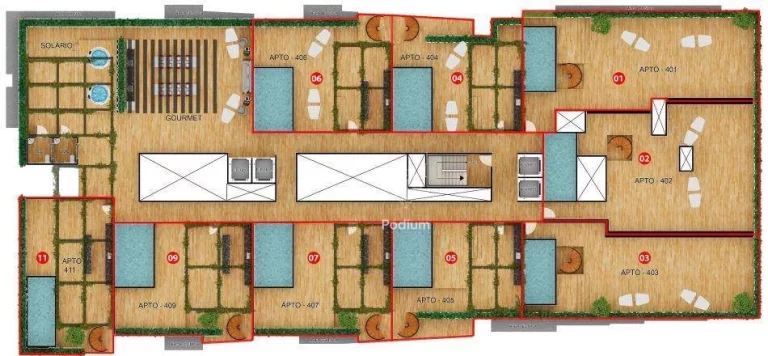 Imagem Cobertura Duplex pé na areia a beira mar da praia de Areia Dourada. –CO0142