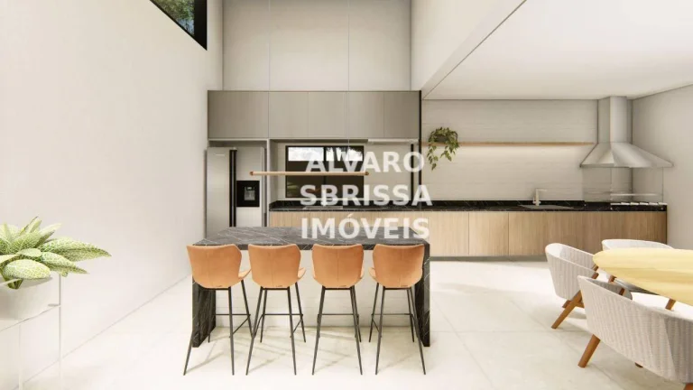 Imagem Belíssima Casa à venda de 236m² com 3 suítes no Condomínio Bandeirantes em Salto SP.