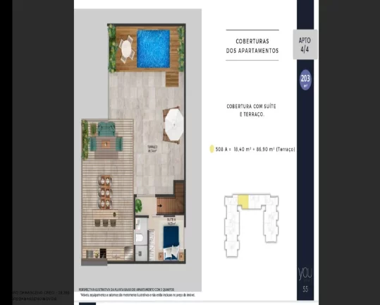Imagem Oportunidade única! Apartamento à venda em Vilas do Atlântico, Lauro de Freitas-BA: 2 quartos, 1 suíte, 2 salas, 1 banheiro, 1 vaga de garagem, 68m².