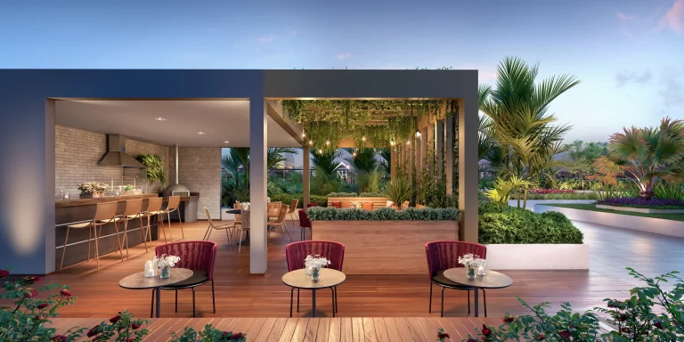 Imagem apartamento 113m,2 suítes, terraço gourmet integrado ao living,2 vagas, sauna, quadra poliesportiva, piscina, brinquedoteca, academia, salão de jogos