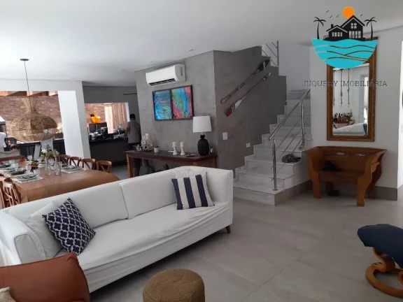 Imagem Casa em Condomínio, 30 metros da praia para Venda e Locação em Juquehy c/ 5 suítes, piscina pv - acomodação p/ 12 pessoas | Juquehy Imobiliária