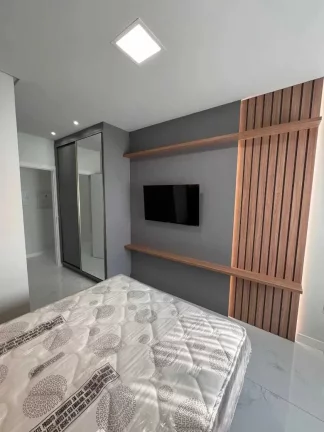 Imagem Apartamento mobiliado com 2 suítes e 2 vagas de garagem em Balneário Perequê