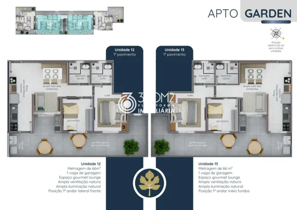 Imagem Apartamento Garden para Venda em Santo André / SP no bairro Jardim