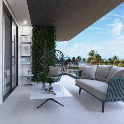 Imagem Apartamentos com varanda /sacada a beira mar da praia de Intermares - AP2260