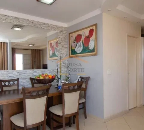 Imagem Apartamento com 50m², dispõe de 2 dormitórios, 1 banheiro, sala para dois ambientes, cozinha com ...