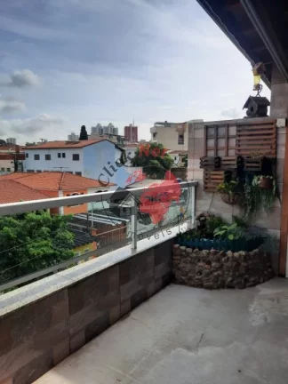 Imagem Cobertura Nova,2 dormitórios ,cozinha gourmet, churrasq, fogão e forno a lenha, quintal,1 vaga ,bairro Vila Scarpelli em Santo André